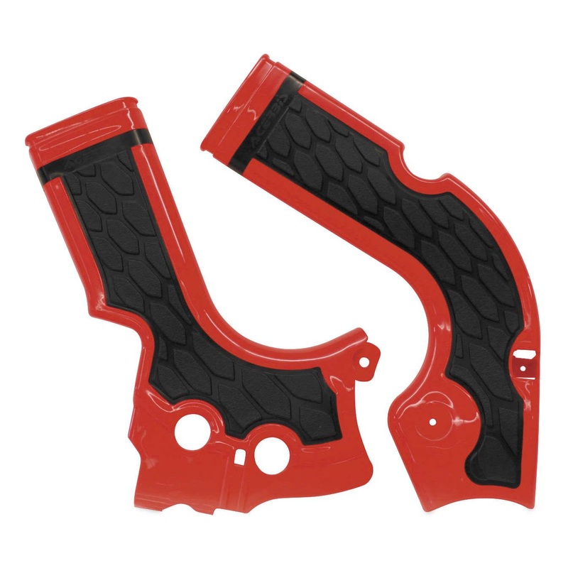 Acerbis X-Grip Frame Guards – Red/Black 2736331018