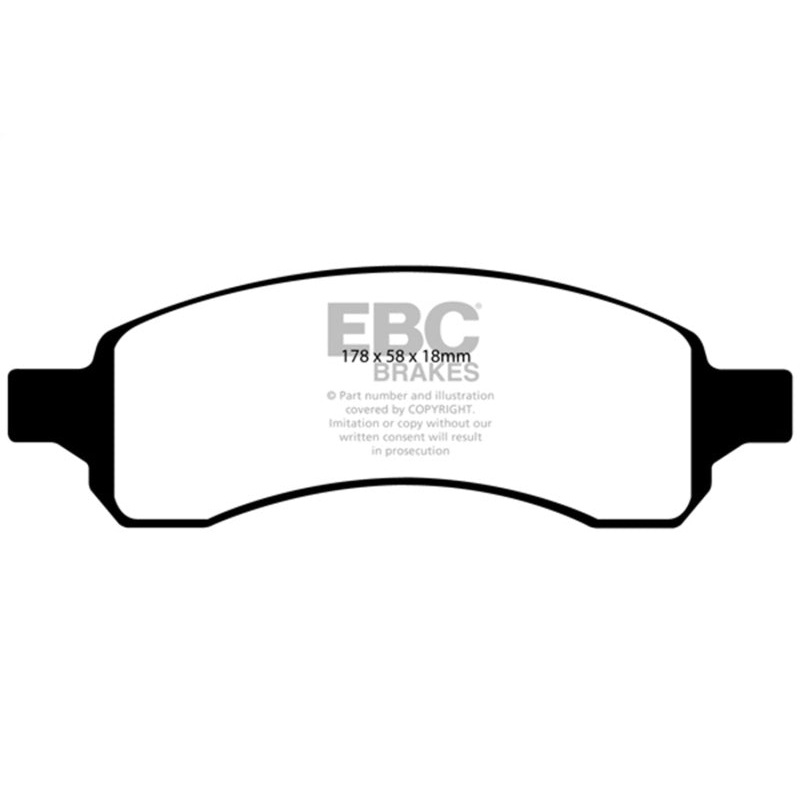 EBC 07+ Buick Enclave 3.6 Yellowstuff Front Brake Pads