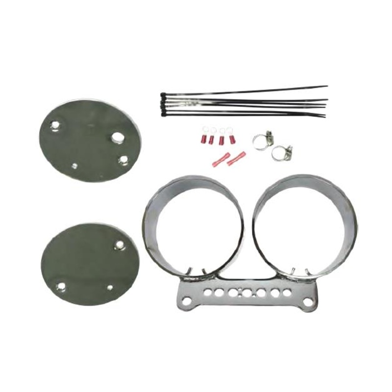 HardDrive Dual Gauge Mount Bracket Kit – Chrome 169389