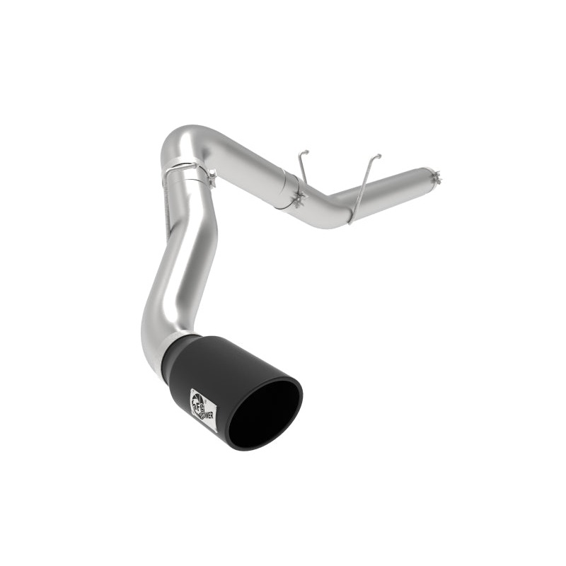 aFe ATLAS 5in Alum Steel DPF-Back Exhaust System w/Black Tip 19-20 Ram Diesel Trucks L6-6.7L (td)