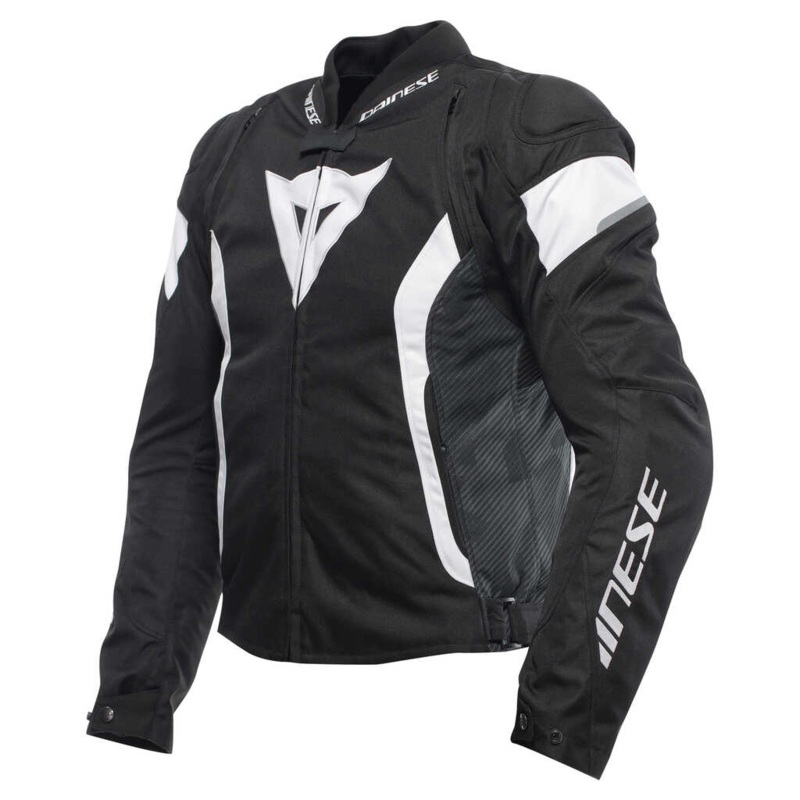 DAINESE AVRO 5 TEXTILE JACKET – BLACK/WHITE/BLACK 46