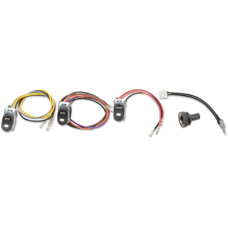 Drag Specialties Inner Fairing Cap Switch Kit – Complete Kit H18-0552