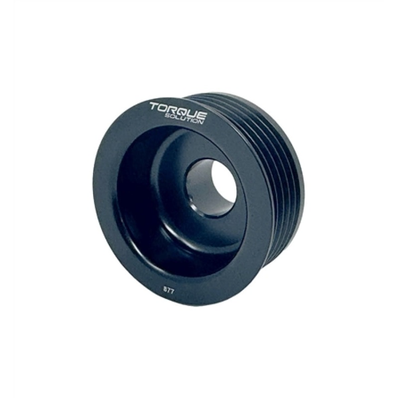 Torque Solution Lightweight Alternator Pulley (Black): Subaru EJ WRX 02-05 / STI 04-06