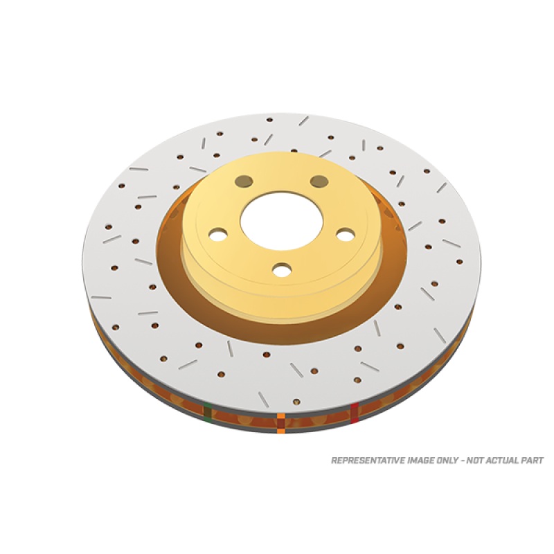 DBA 7/90-96 Turbo/6/89-96 Non-Turbo 300ZX Rear Drilled & Slotted 4000 Series Rotor