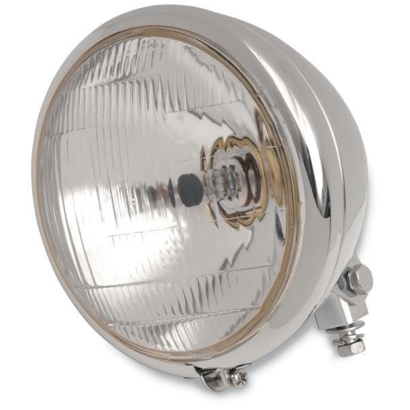 Drag Specialties 6 1/2in Custom Bottom-Mount Headlight Assembly 160314-BX-LB2