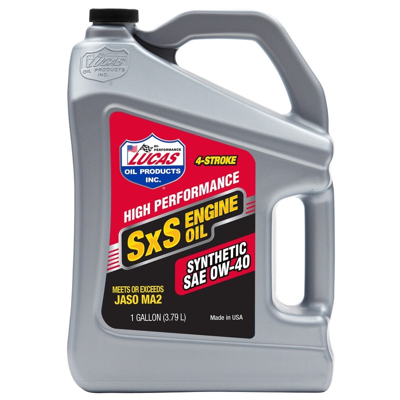 Lucas Oil SXS Synthetic Engine Oil – 0W40 – 1qt. 11200
