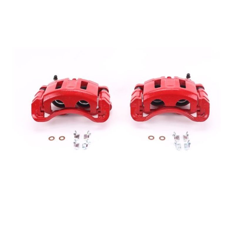 Power Stop 98-05 Chevrolet Blazer Front Red Calipers w/Brackets – Pair