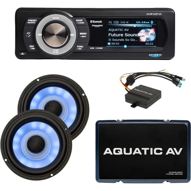 Aquatic AV 94-1336 Ultra Harley Package `98-13 Flt/Flh