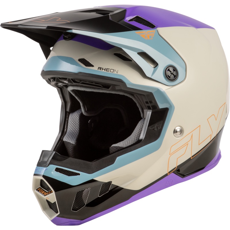 Fly Racing 73-4355YL Youth Formula Cc Glide Helmet Purple/Stone/Black Yl