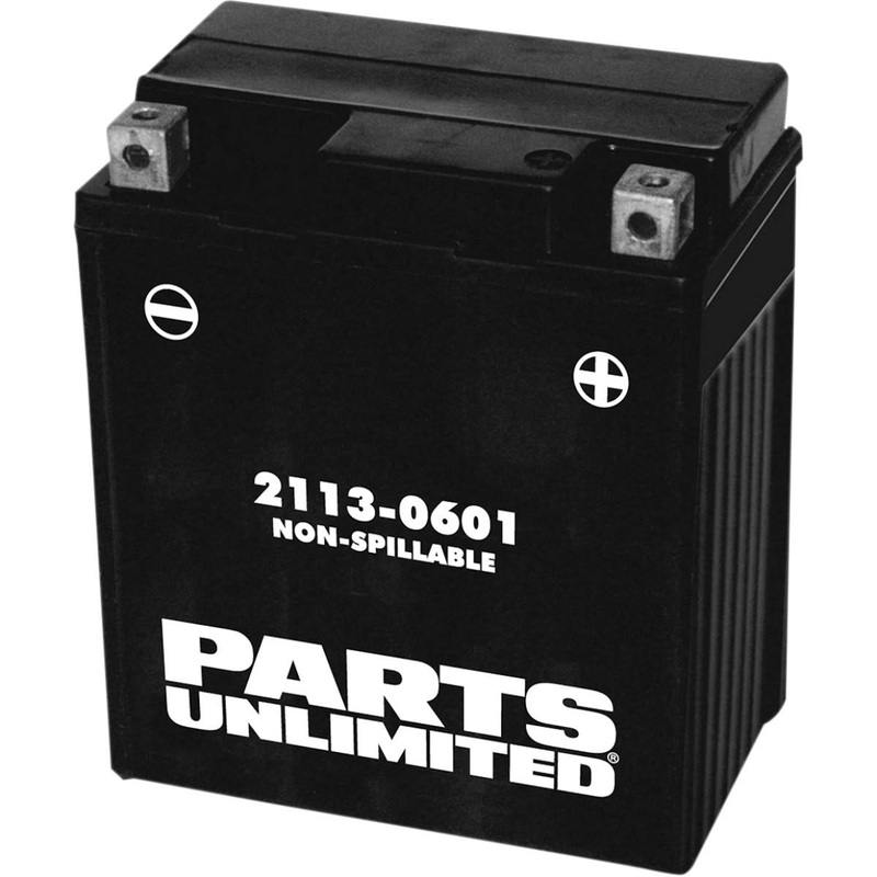 Parts Unlimited Factory-Activated AGM Maintenance-Free Battery 2113-0601
