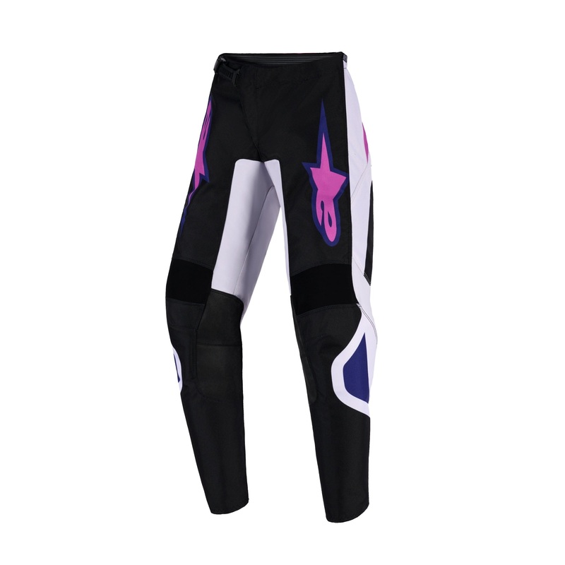 ALPINESTARS 2026 YOUTH FLUID GRID PANTS – BLACK LIGHT GREY PURPLE 22