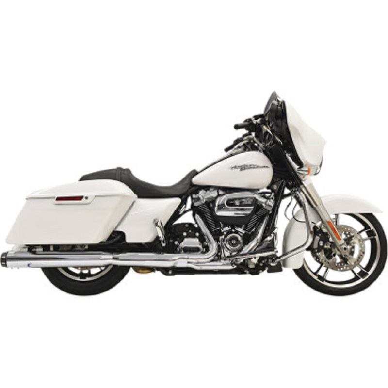 Bassani Manufacturing 4in. Quick Change Series Slip-Ons – Chrome 1F742