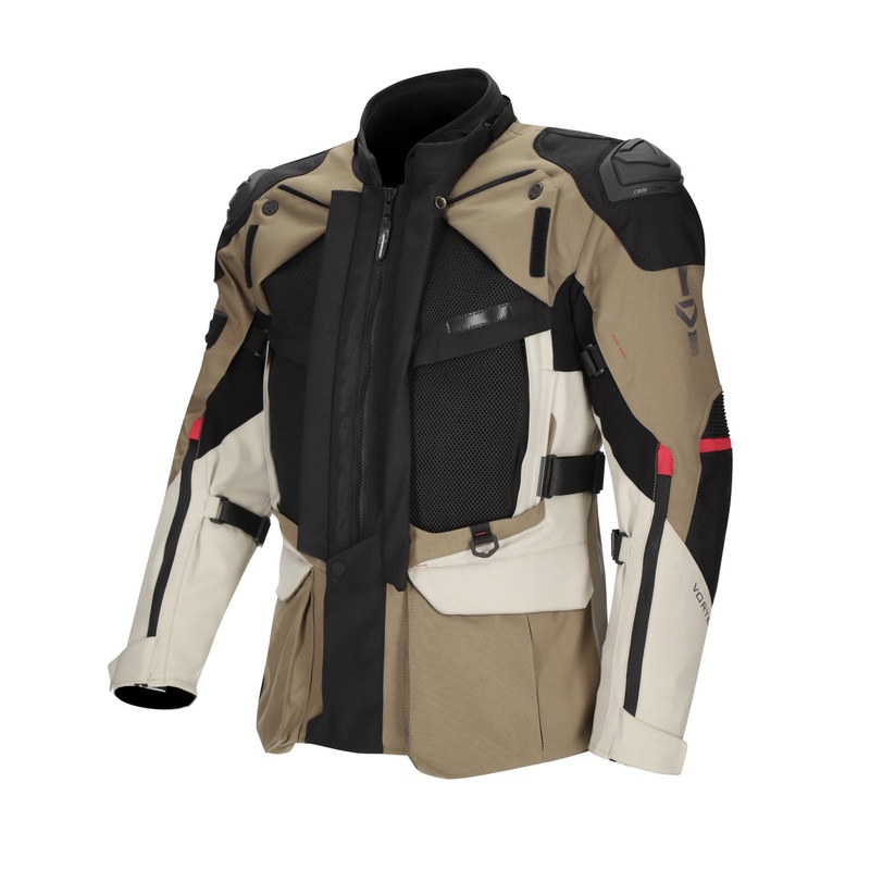 DRIRIDER VORTEX ADVENTURE 3 JACKET -KHAKI STONE BLACK S