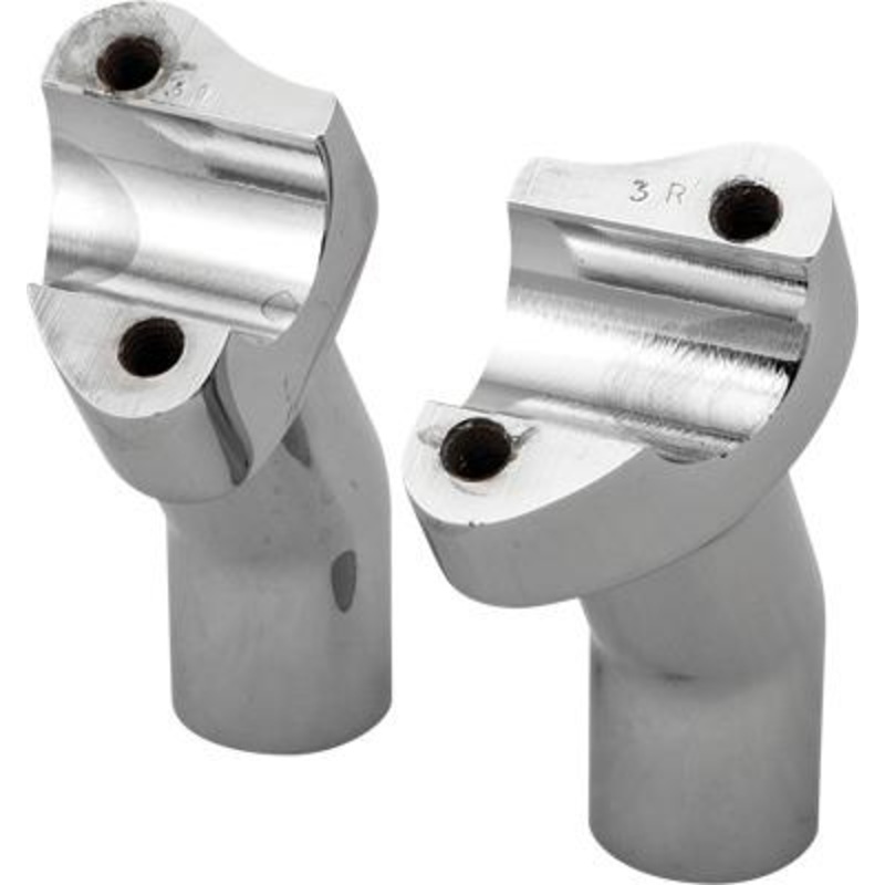 HardDrive Forged Pullback Handlebar Risers – 3-1/2in. Rise – Chrome H57-6075CF-3.5