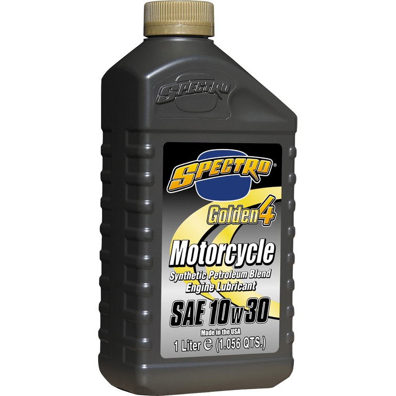 Spectro Golden Motorcycle Semi-Syn 4T – 10W30 – 1lt. – 12/Case L.SG413