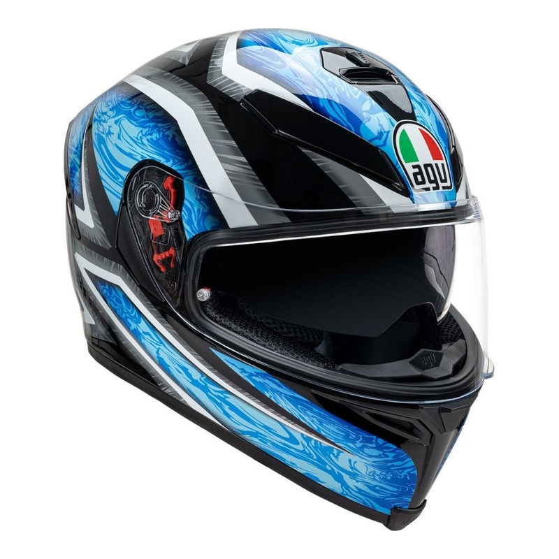 AGV K5 S KUNAI HELMET – BLUE/BLACK/WHITE XS