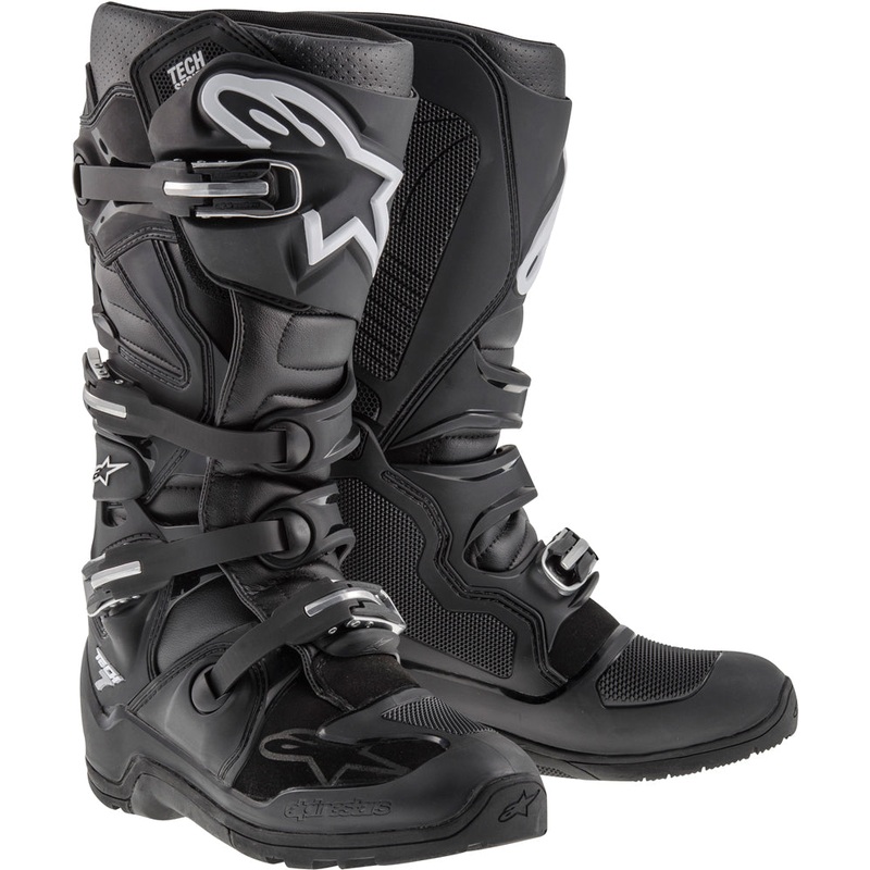 alpine star 482-28108 Tech 7 Enduro Boots Black Sz 08
