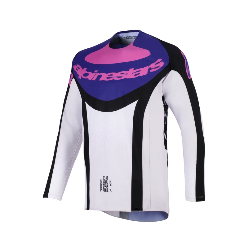 ALPINESTARS 2026 TECHSTAR KNIF JERSEY – BLACK LIGHT GREY PURPLE S