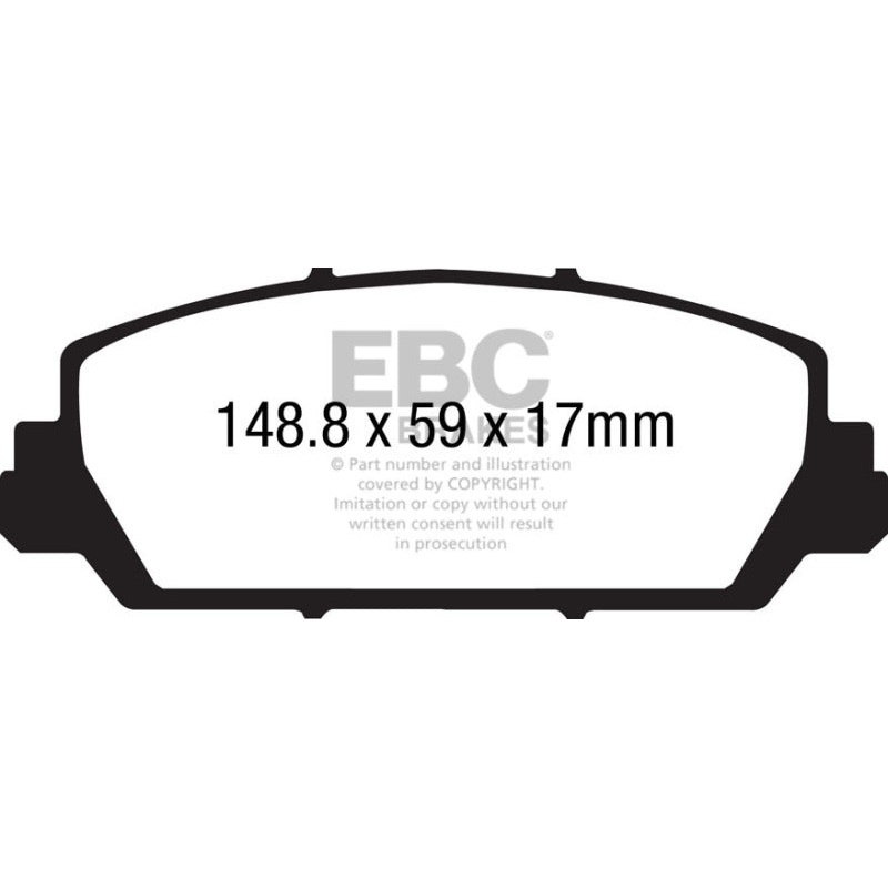 EBC 12+ Acura RDX 3.5 Yellowstuff Front Brake Pads