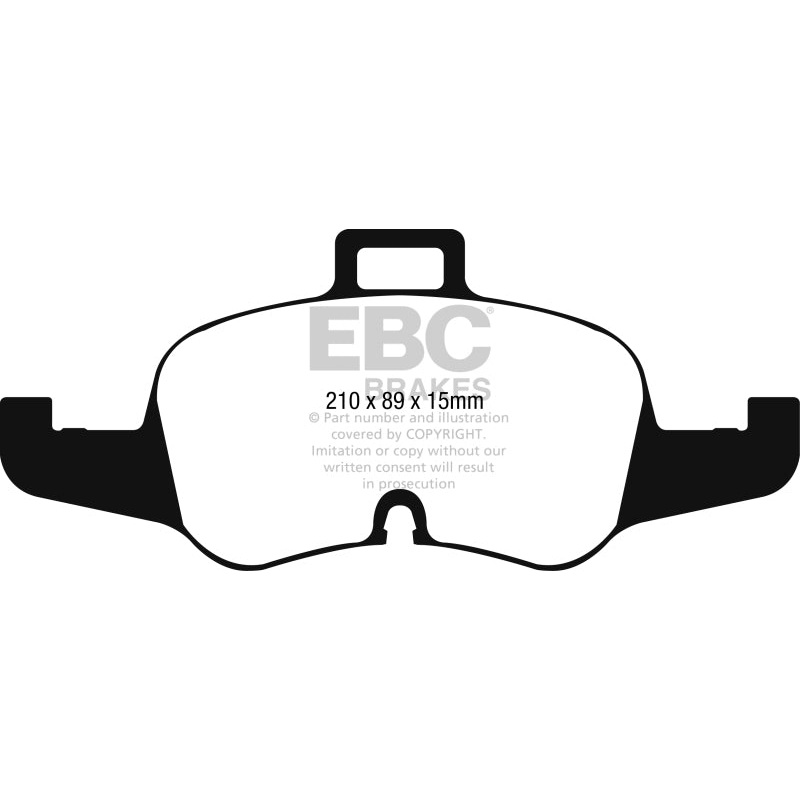 EBC 2016+ Audi TTS Quattro 2.0L Turbo Redstuff Front Brake Pads