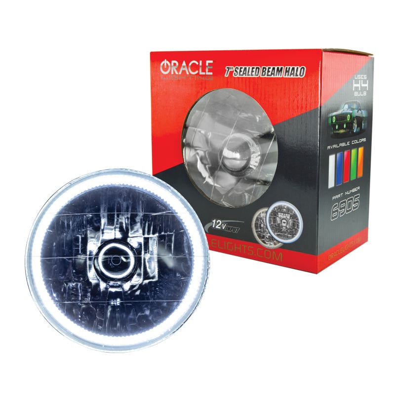 Oracle Pre-Installed Lights 7 IN. Sealed Beam – White Halo