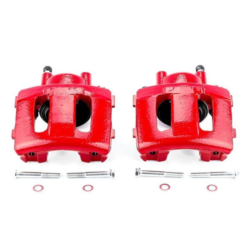 Power Stop 90-01 Jeep Cherokee Front Red Calipers w/o Brackets – Pair