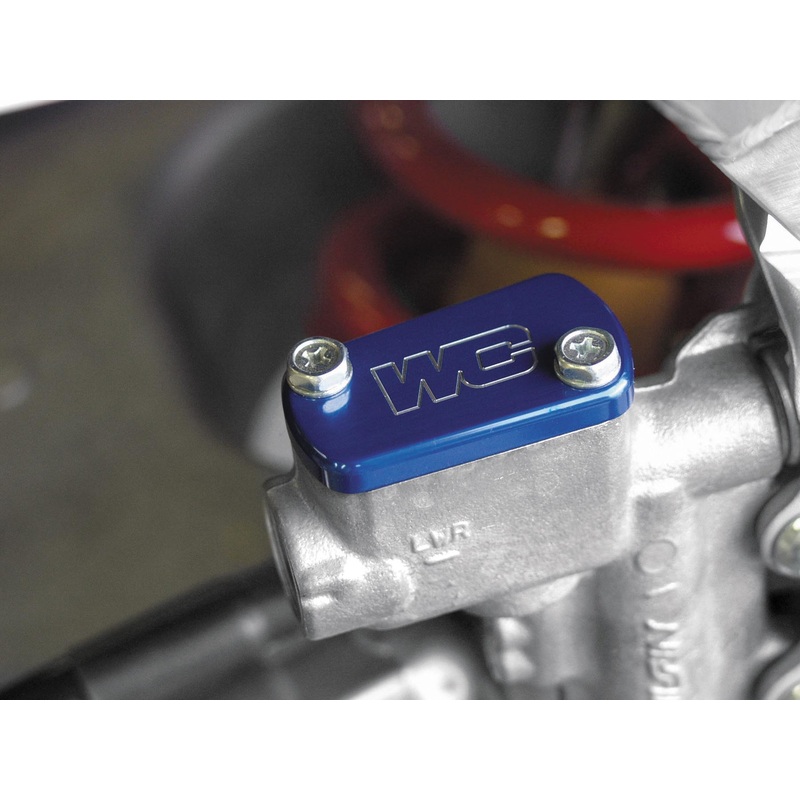 Works Connection Rear Master Cylinder Cover – Blue 21-500