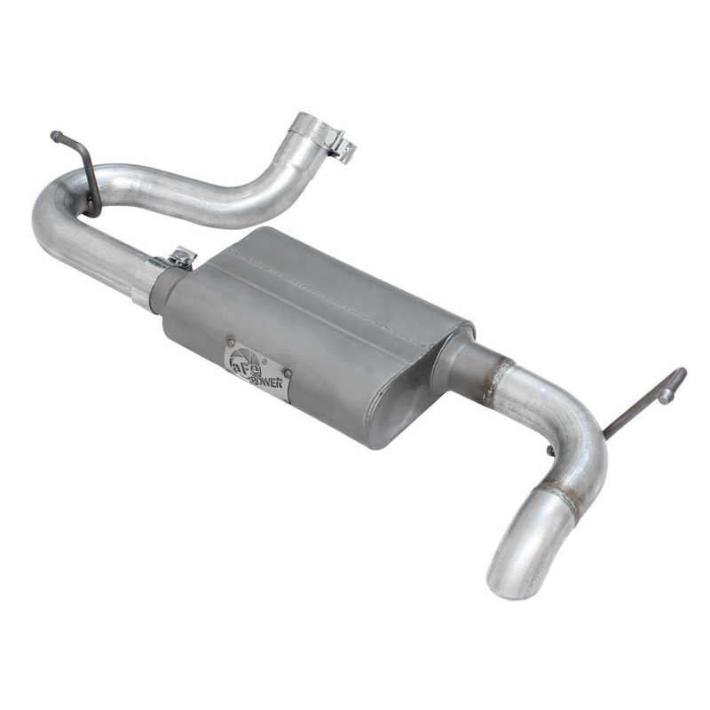 aFe Scorpion Exhaust System Axle Back Aluminized Hi-Tuck 07-17 Jeep Wrangler JK V6 3.6/3.8L