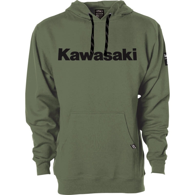 Factory Effex Kawasaki Squad Pullover Hoody Medium Green