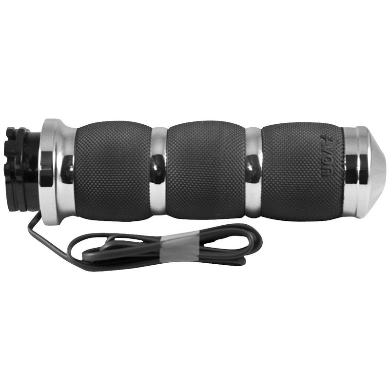 Avon Grips Air Cushioned Heated Grips – Chrome AIR-90-HT