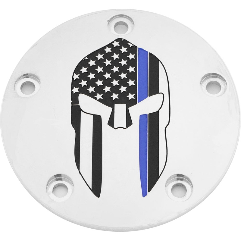 Custom Engraving LTD Patriotic Points Cover for Sparta Blue Line – Chrome – TC LE02-04