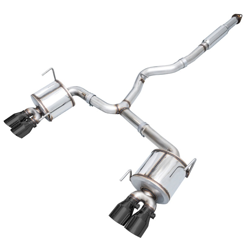 AWE Tuning Subaru STI VA / WRX GV / STI GV Sedan Touring Edition Exhaust – Diamond Black Tip (102mm)