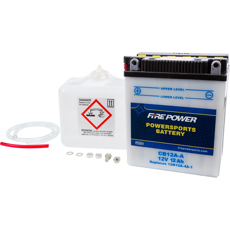 Fire Power Conventional 12V Heavy Duty Battery With Acid Pack CB12A-A