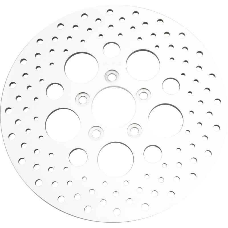 HardDrive Drilled Vented Rear Brake Rotor – Stainless Steel Polished 144603