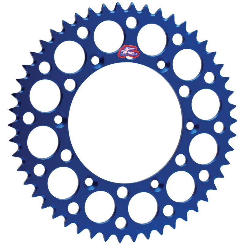 Renthal Ultralight Rear Sprocket – Blue – 47T 121U-428-47GPBU