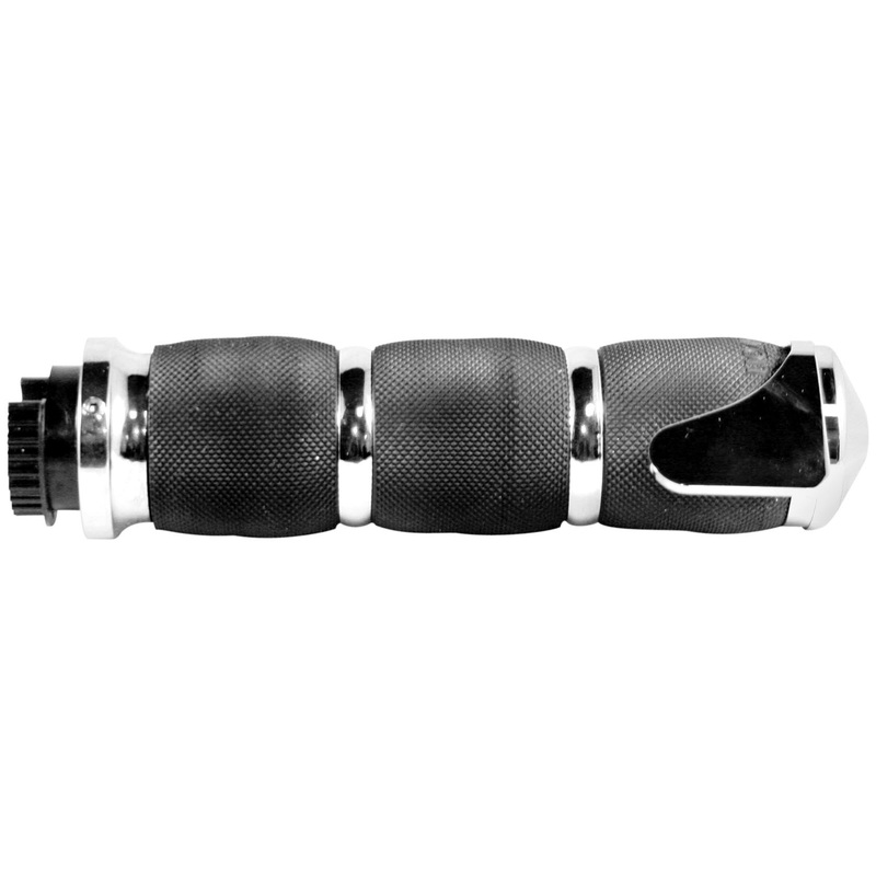 Avon Grips Metric Cruiser Grips with Avon Boss – Air Cushioned – Chrome MT-AIR-90-CH-B