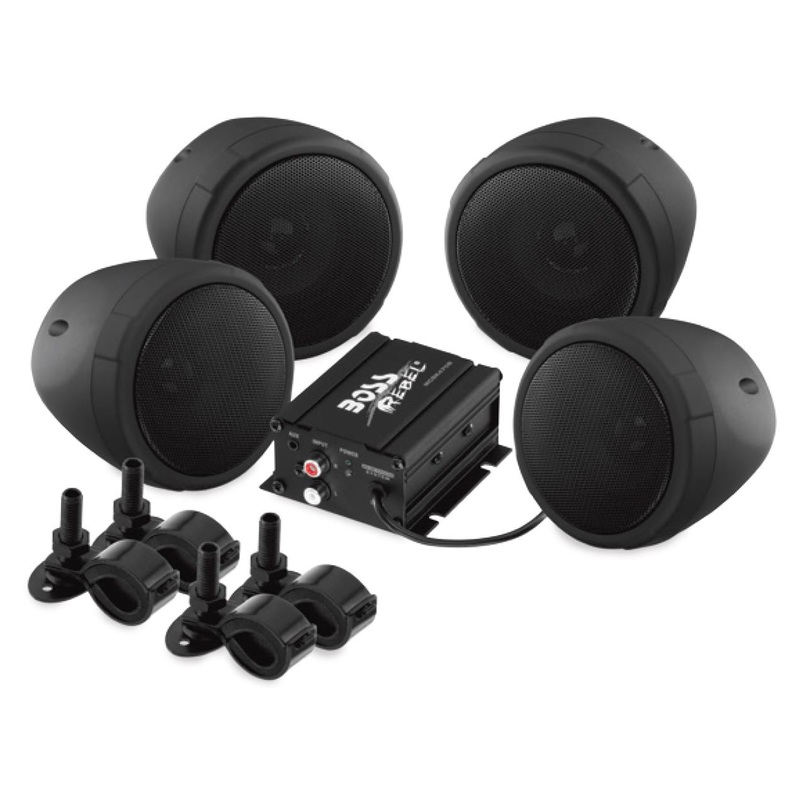 Boss Audio 3in. 1000 Watt Speaker Kit with Bluetooth Audio Streaming – Black MCBK470B