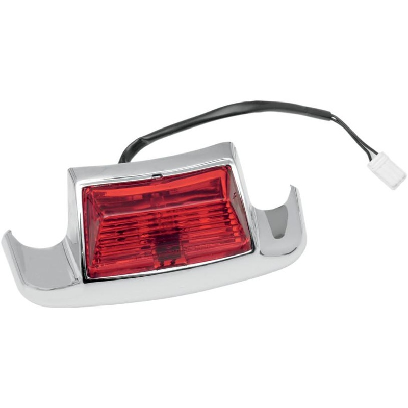 Drag Specialties Rear Fender Tip Light – Light with Red Lens F51-0642