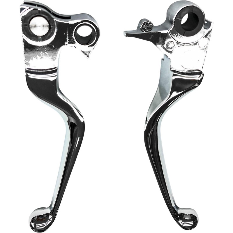 HardDrive Custom Levers – Smooth – Chrome 053502