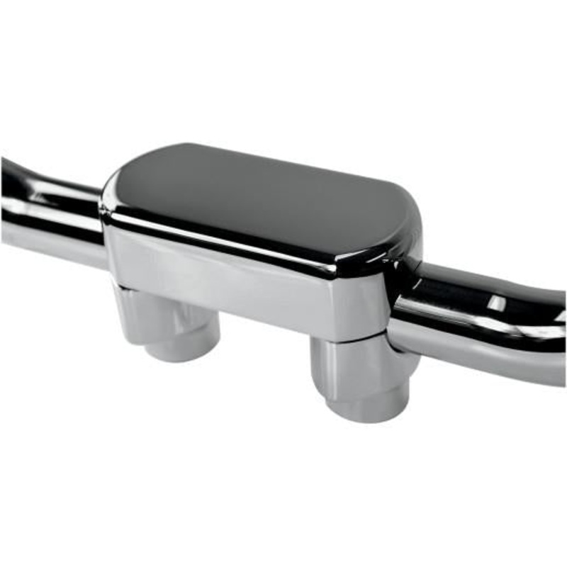 Drag Specialties Handlebar Riser/Top Clamp Kit with 1-1/2in. Clamping Area – 1-1/2in. Tall – Chrome 0602-0600