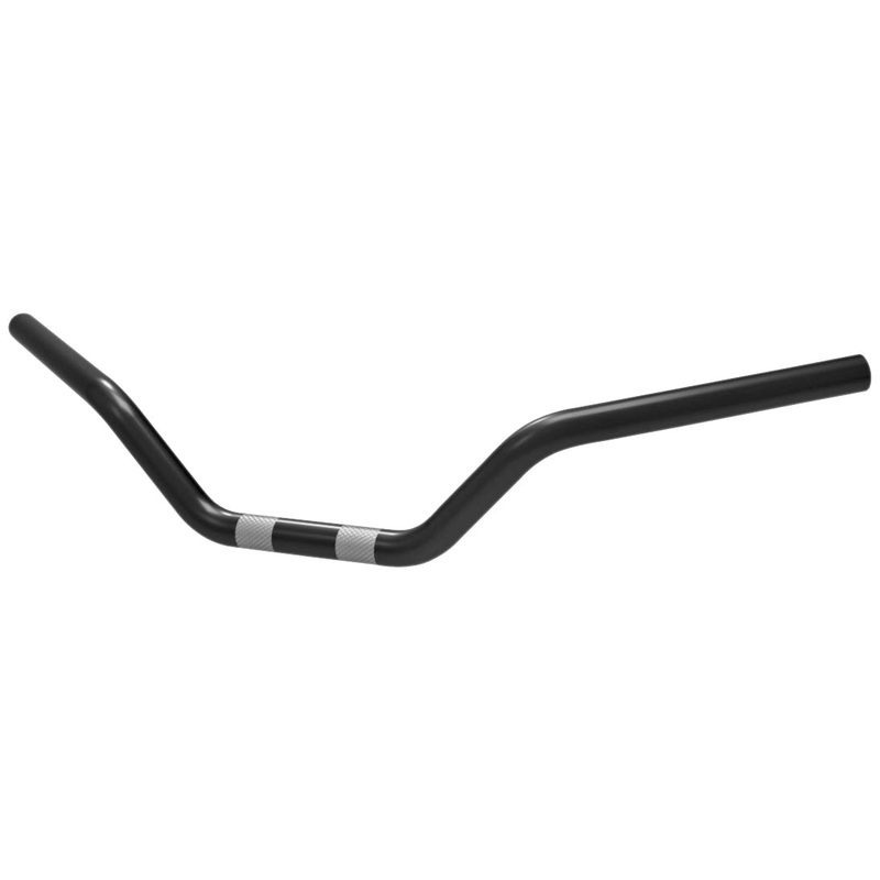 Khrome Werks 1in. XLS-Style Drag Bar – Dimpled – Black 300800