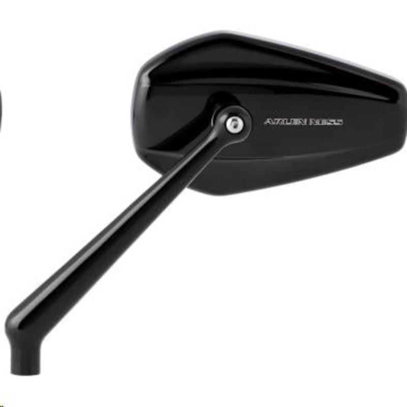 Arlen Ness Mini Stocker Mirror – Left – Black Powdercoat 13-156