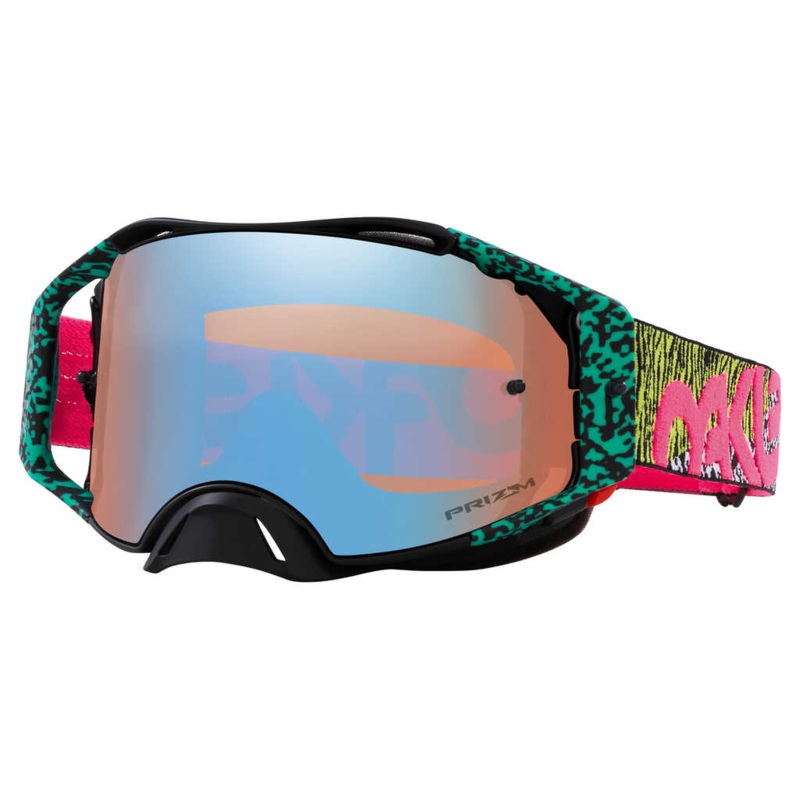 OAKLEY AIRBRAKE BENGAL VENOM GOGGLES – PRIZM MX SAPPHIRE LENS