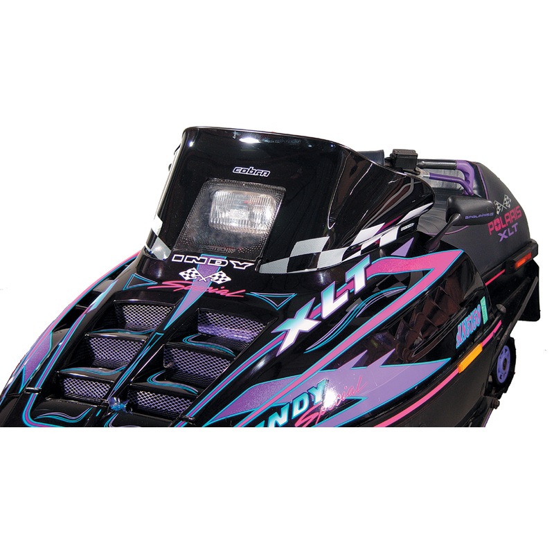 Powermadd Cobra Windshield – 11.5in. – Black/White Checks 11120