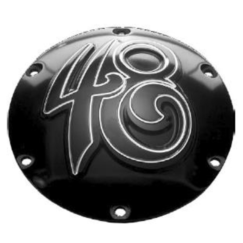 Precision Billet Sportster 48 Billet Derby Cover – Black 48S-230-SPT-BLK