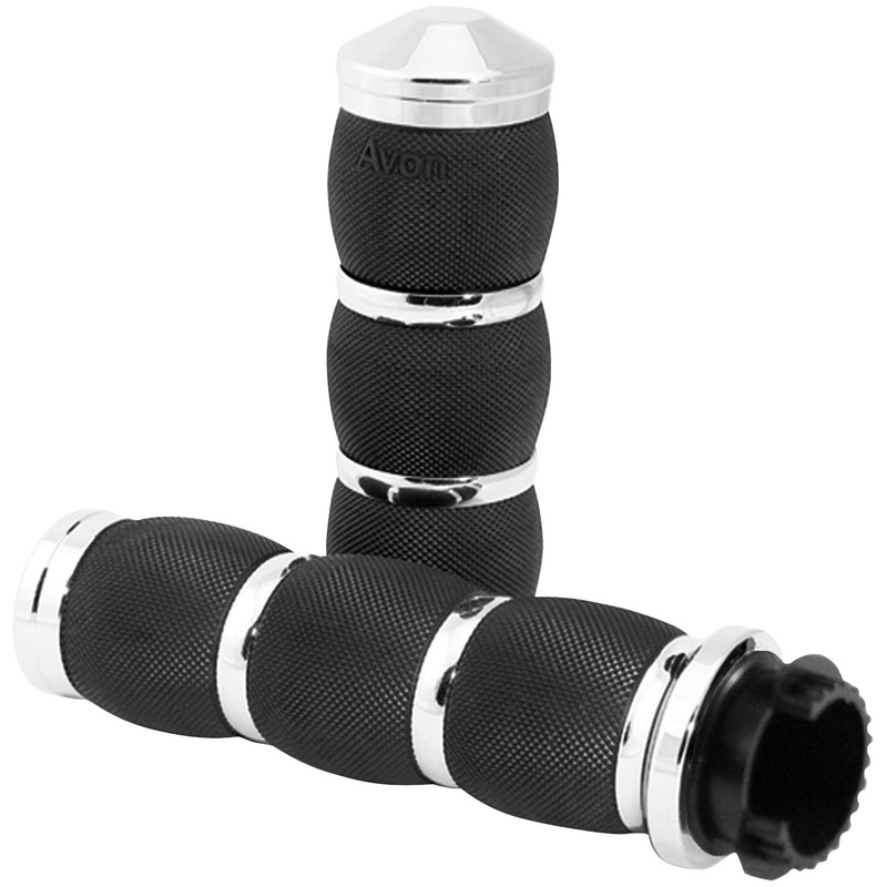 Avon Grips Air Cushioned Grips  – Chrome MT-AIR-90-CH