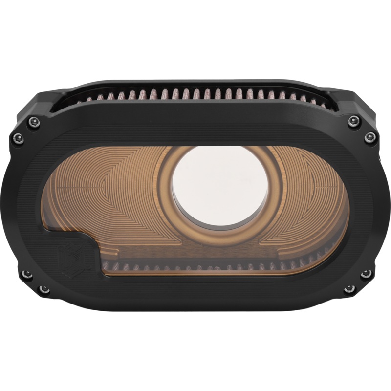 Kens Factory 563-03134 Nl M8 Air Cleaner W/Glass Black W/Gold