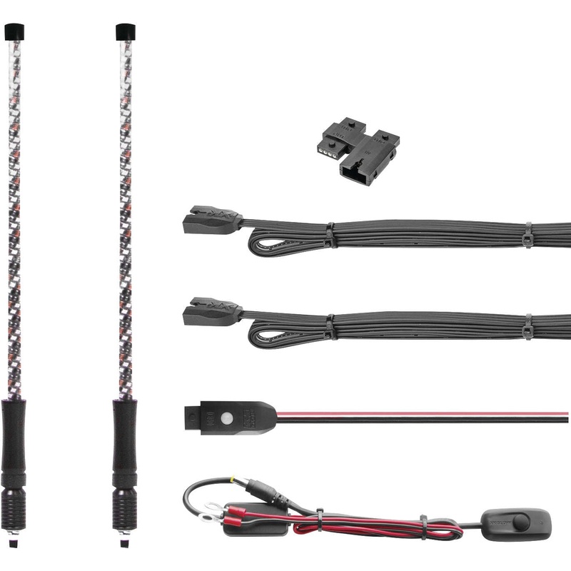 XK Glow 2ND GEN LED Dual Whip Light Kit – 32in. XK-WHIPC-ADV