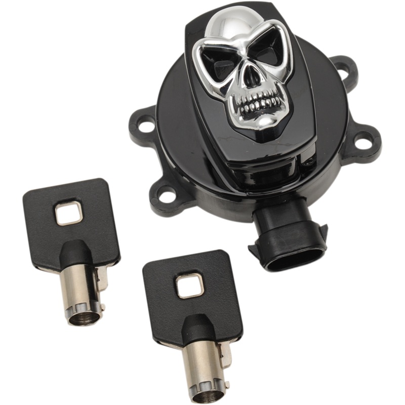 Drag Specialties Skull Ignition Switch – Gloss Black 2106-0421