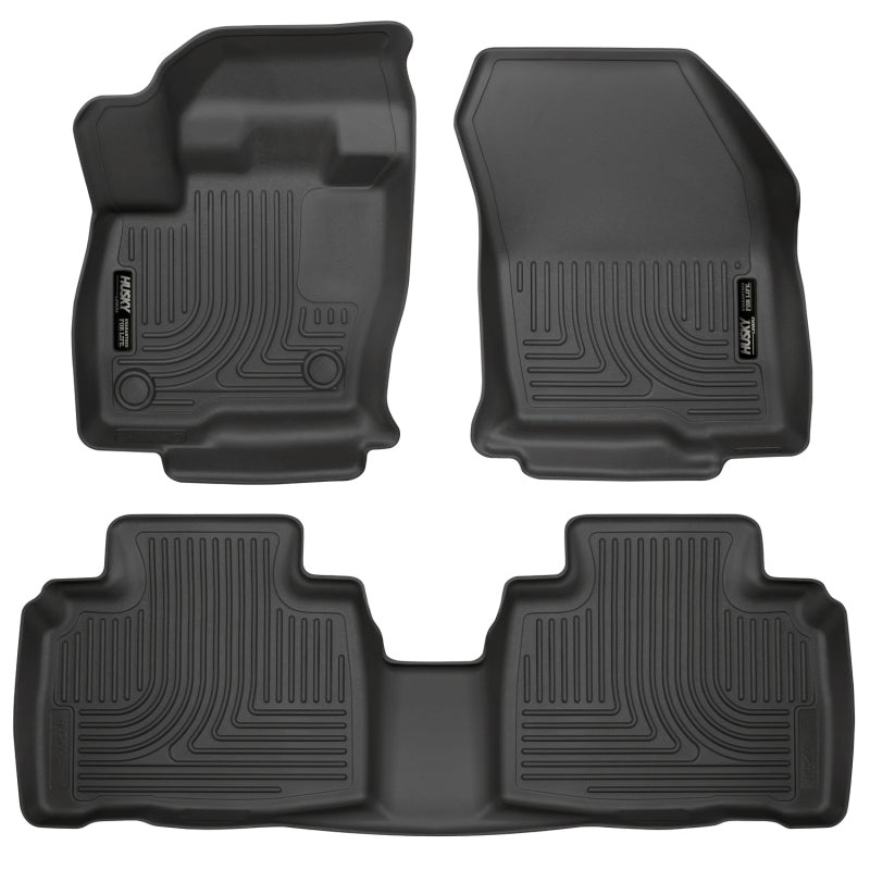 Husky Liners 2015 Ford Edge WeatherBeater Front & 2nd Row Combo Black Floor Liners